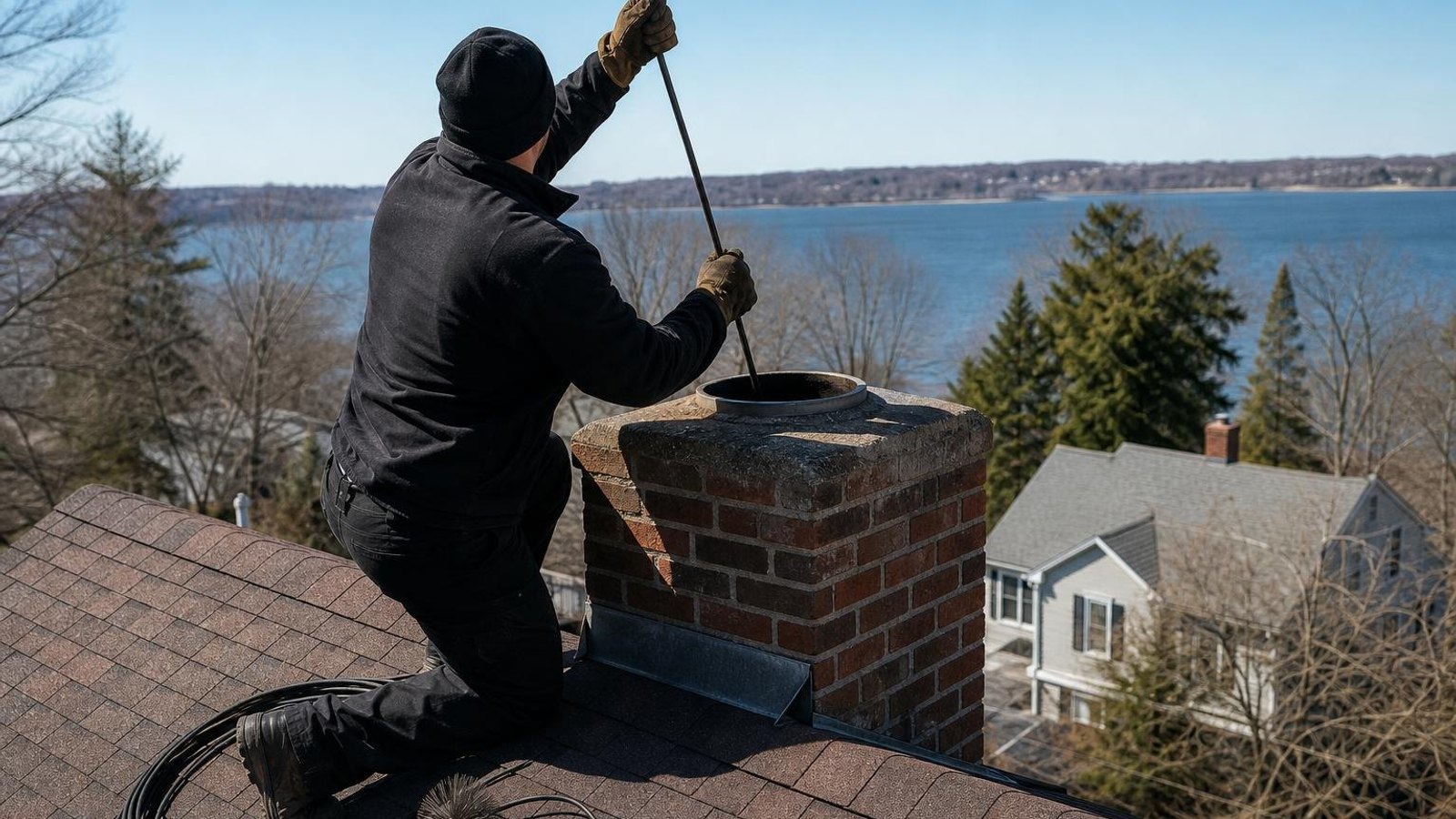 Local chimney sweep & inspection for New London homes